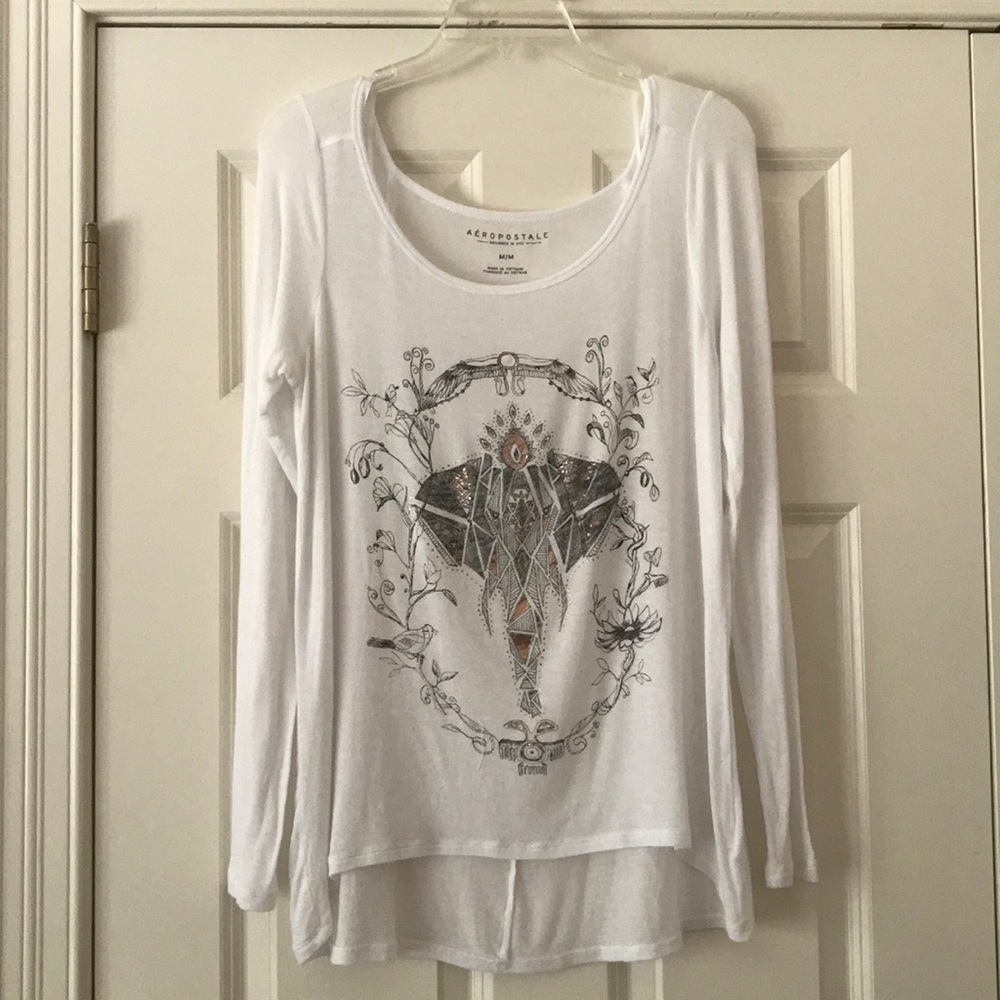 White Long Sleeve Top